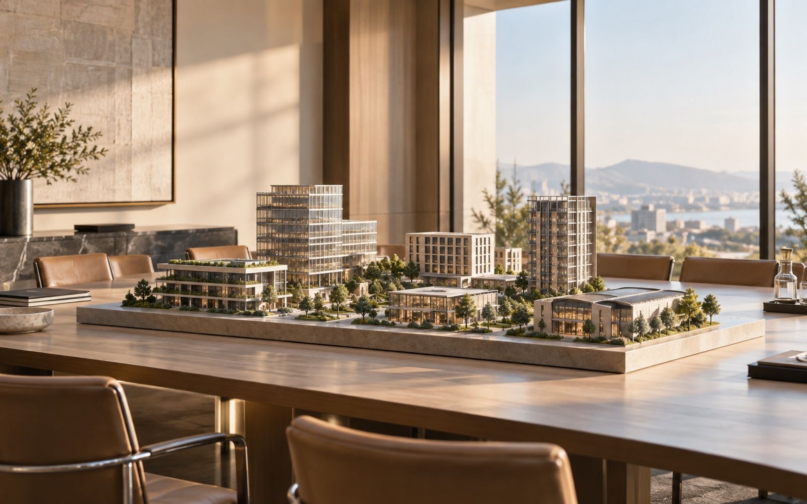 Architectural development model in a project studio
